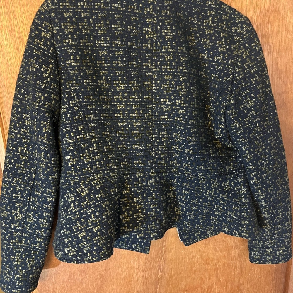 Ann Taylor Navy and Gold Blazer